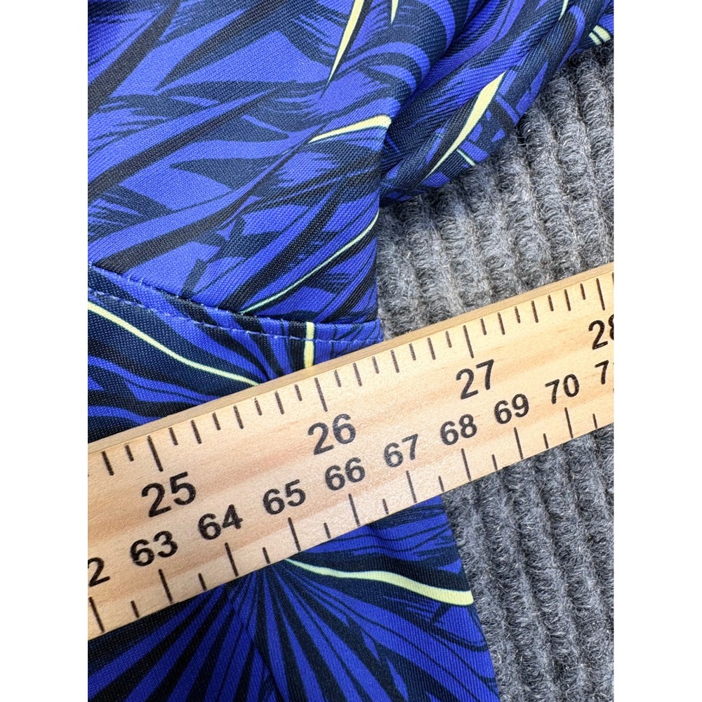 Walter Hagen 11 Mens XXL Blue Tropical Palm Leaf Golf Polo Shirt Short Sleeve - Picture 7 of 8